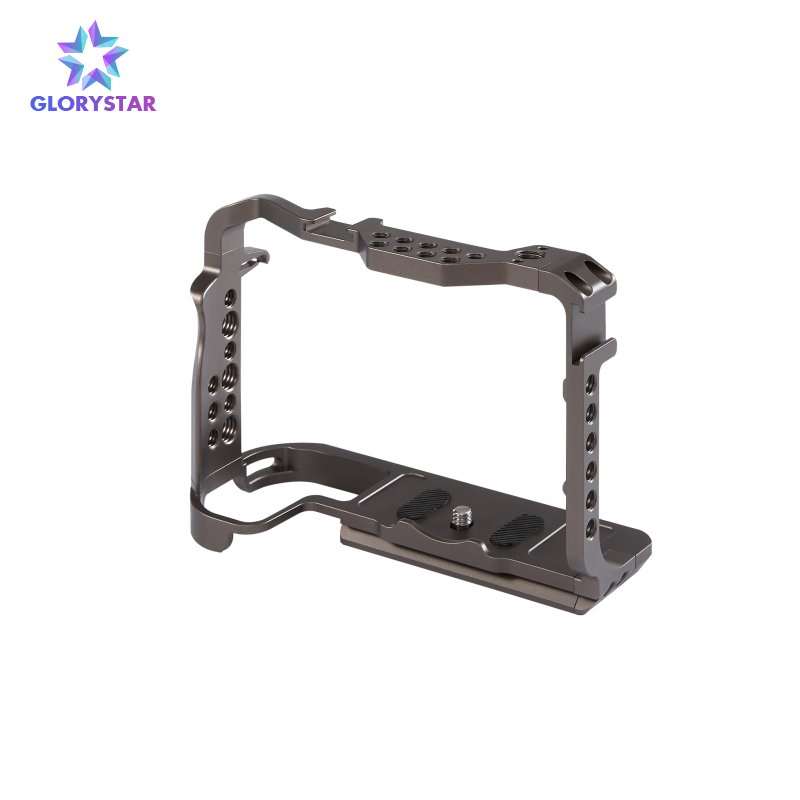 Camera Cage Replacement for Canon EOS R5 R6 DSLR Camera Dual Cold Shoe Mounts Camera Video Rig