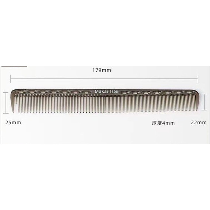 Lược răng thưa cắt tỉa tóc nữ Layer, lược cắt tóc Vuốt Sáp Tóc Nam AZ008