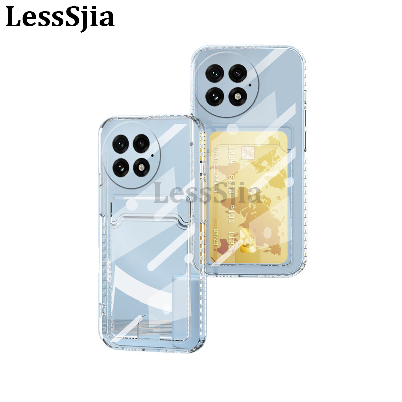 Phone cover OnePlus 13 Back case Classic Silicone Soft Transparent with Card Slot Shockproof For OnePlus 13 Phone cases.
