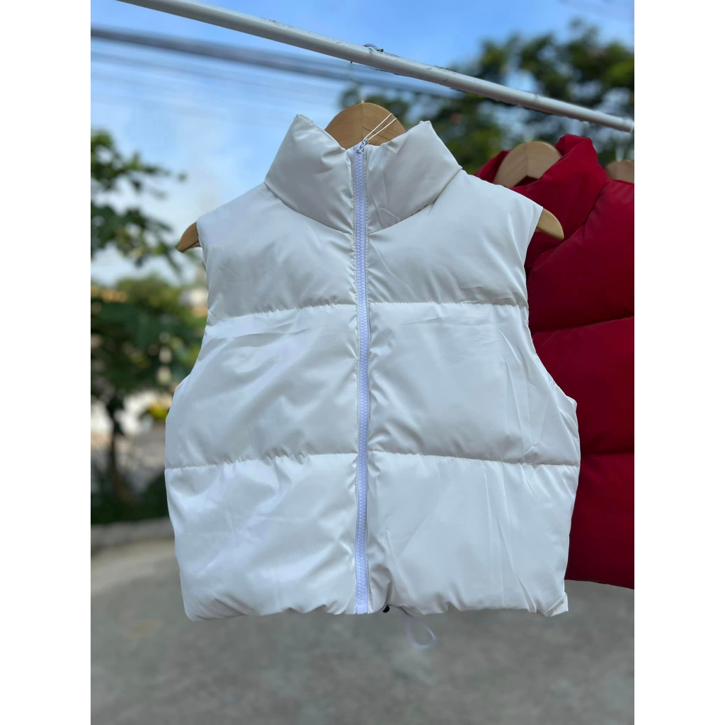 Áo khoác phao ghile nữ bóng loại 1