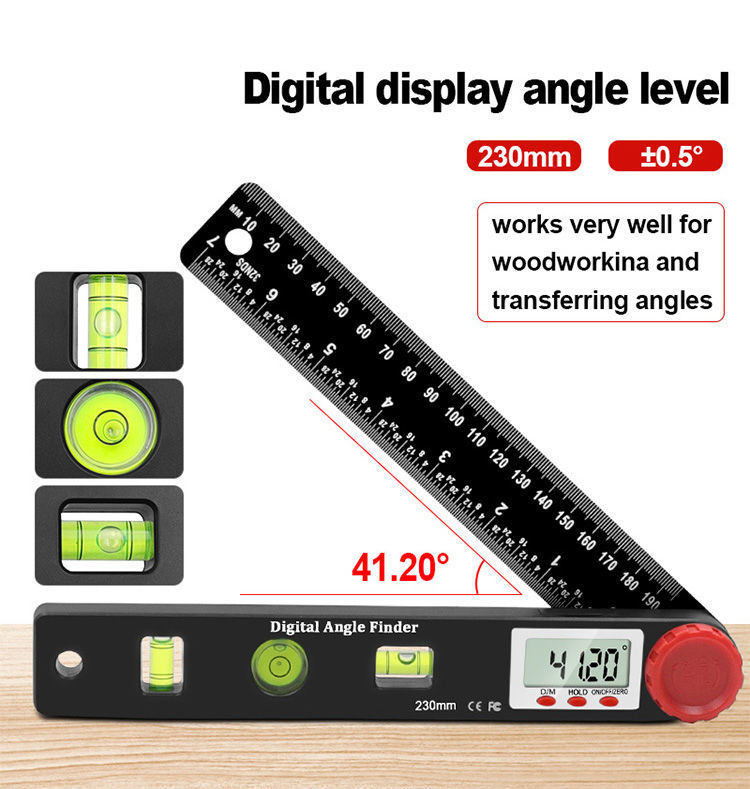 Lens Measure Depth Ruler NEW 【Too much love!】3piece Set Digital Caliper Level and Angle Ruler ...