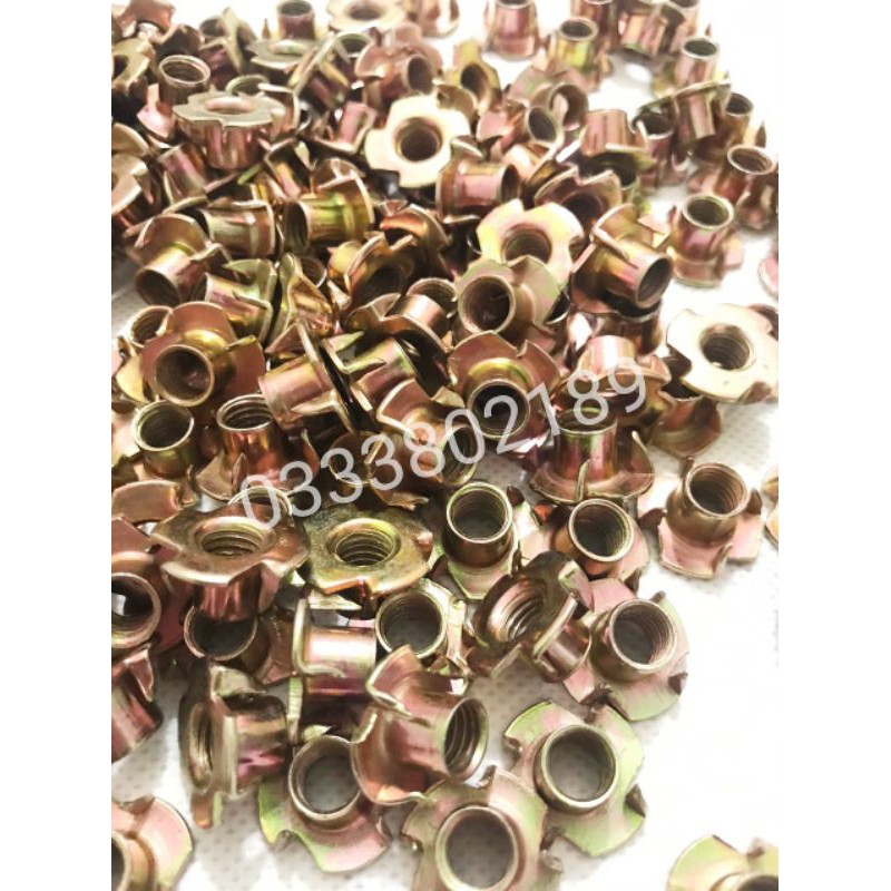 [HCM]50 Ốc cấy gỗ ( tán chấu ) có chấu. M6M8M10.
