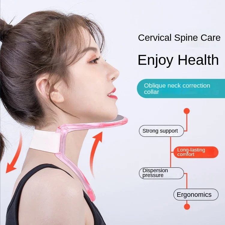 Blue Blue Adjustable Cervical Traction Device Neck Support Stretcher Retractor Collar Spine Posture Correction Pain Relif Neck Traine