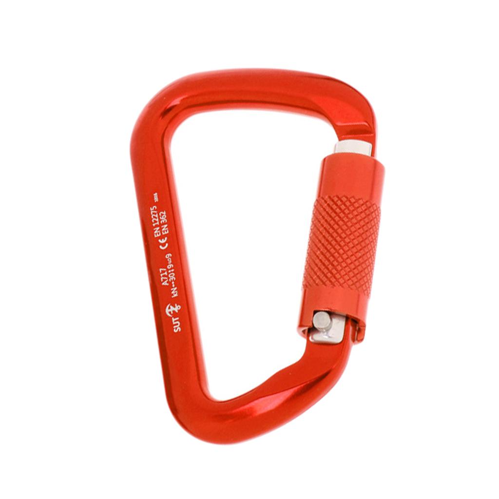 Serciya 30KN Rock Climbing D Shape Auto Self Locking Twist Gate Carabiner