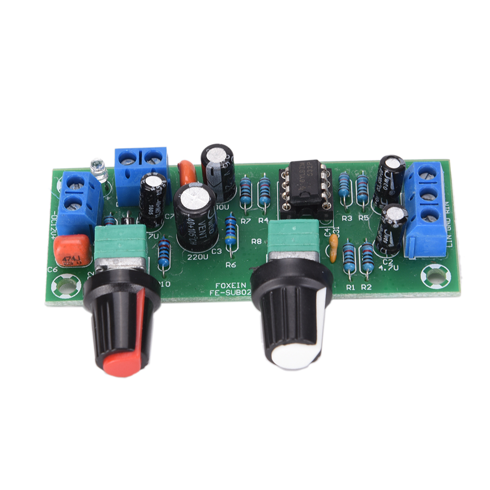 DC 12V-24V Low-pass Filter NE5532 Subwoofer Process Pre-Amplifier Preamp Board Hot Sale.