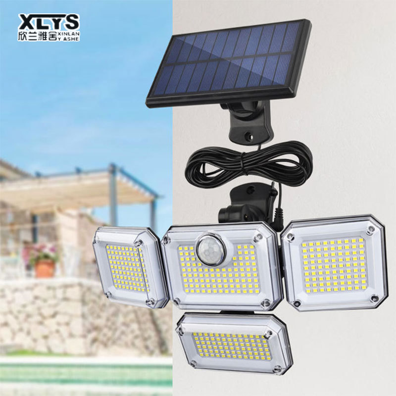 Solar light body sensor lamp garage road light outdoor garden light split solar wall light