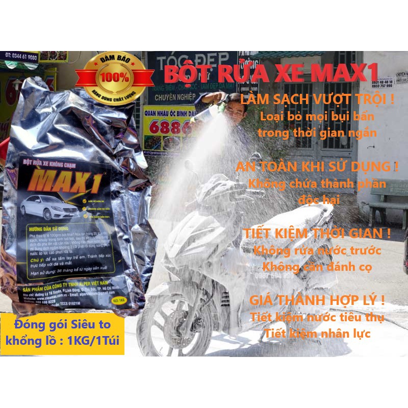 Bột rửa xe bọt tuyết không chạm WASHMAX Max1 1KG