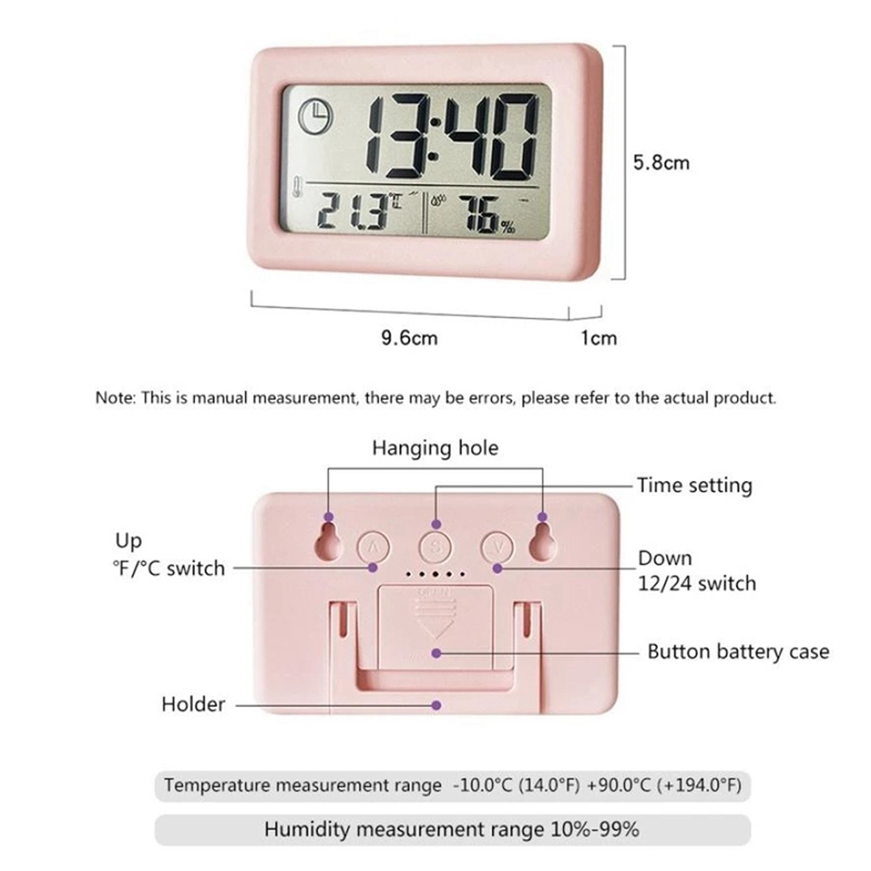 LED Digital Clock Electronic Digital Screen Desktop Clock for Home Office Backlight Snooze Data Calendar Clocks