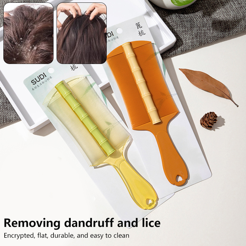Plastic%20Lice%20Comb%20Double-sided%20Super%20Dense%20Teeth%20Remove%20Dandruff%20Scalp%20Cleansing%20Scalp%20Massage%20Comb%20Flea%20Removal%20Hair%20Tools%20GENGLI%20-%20Image%202