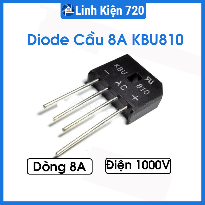 Diode cầu chỉnh lưu 8a 1000v kbu810