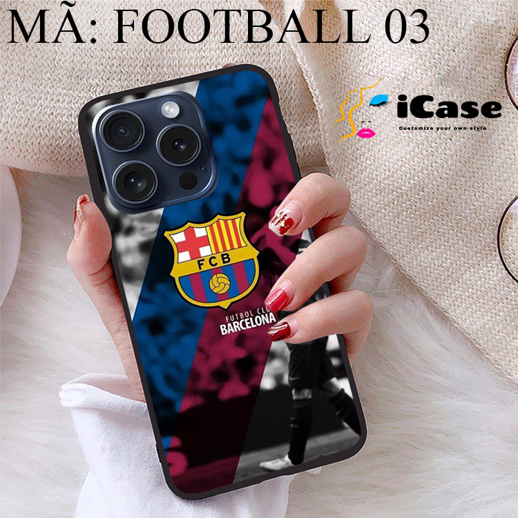 Ốp lưng iPhone 15 Pro viền dẻo TPU BST CLB Bóng Đá