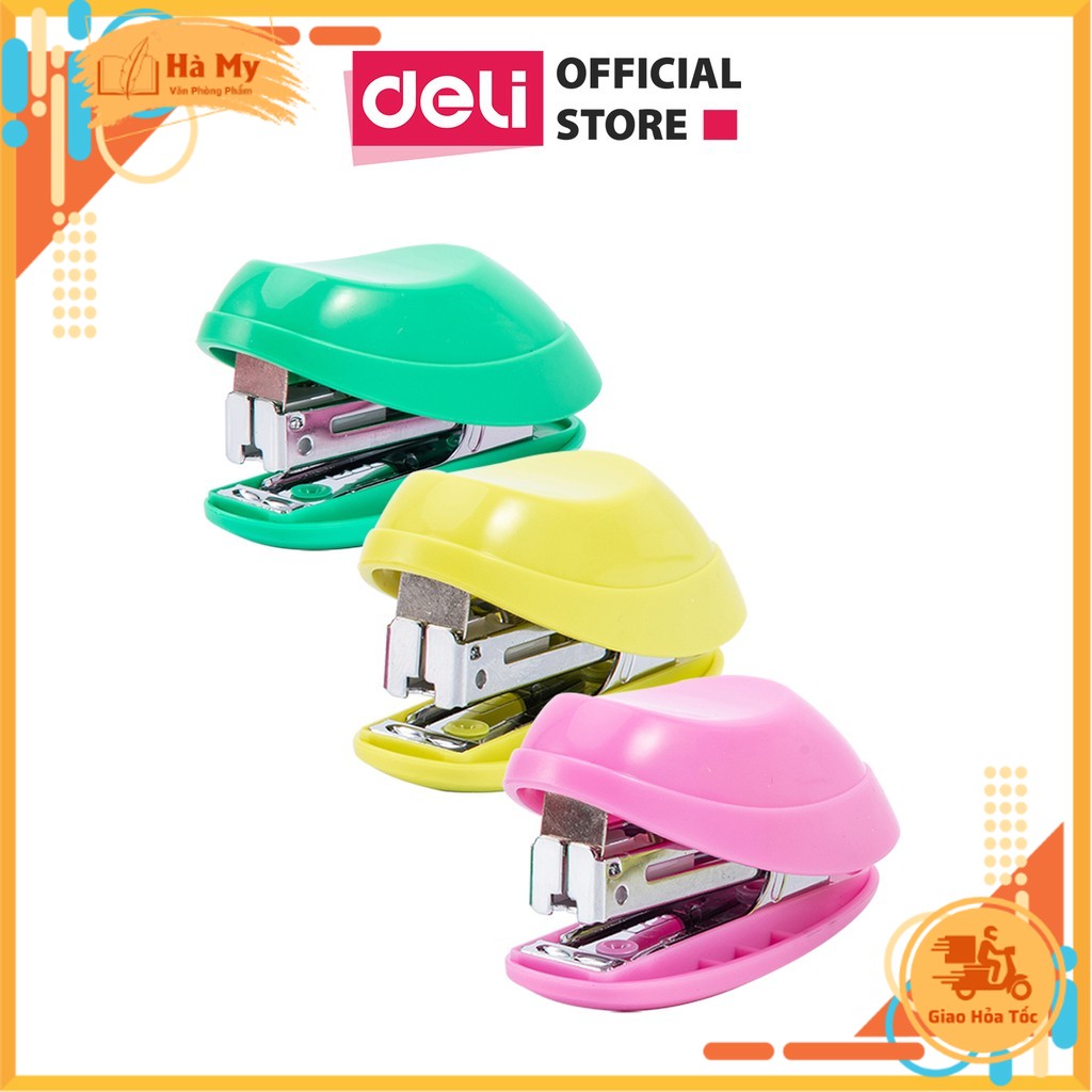 (1 Cái) Dập ghim mini số 10 Deli - 15 tờ - E0220