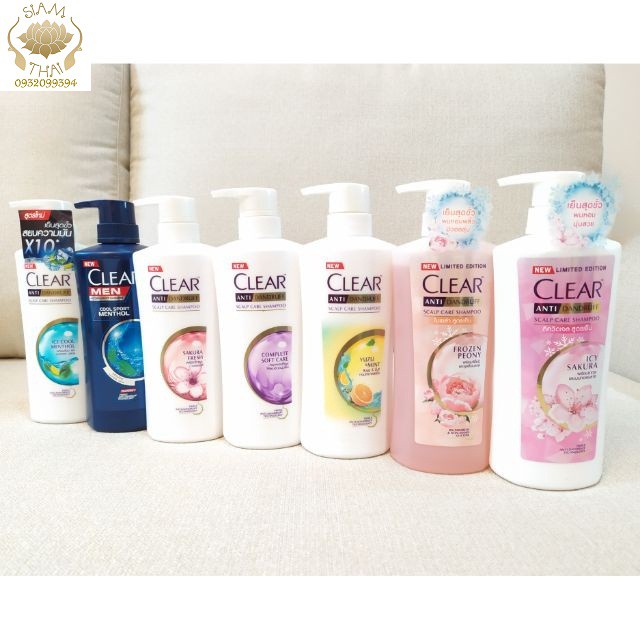 (Mẫu Mới 2019) Dầu Gội Clear & Clear Thái Lan 480ml