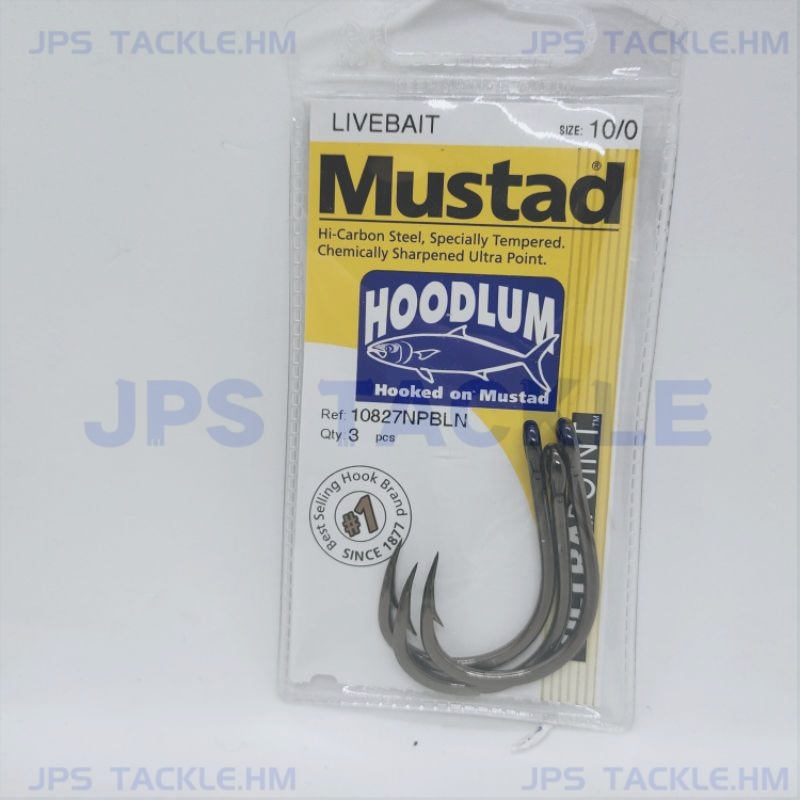 Mustad Hoodlum Live Bait Hooks 7/0 Qty 5