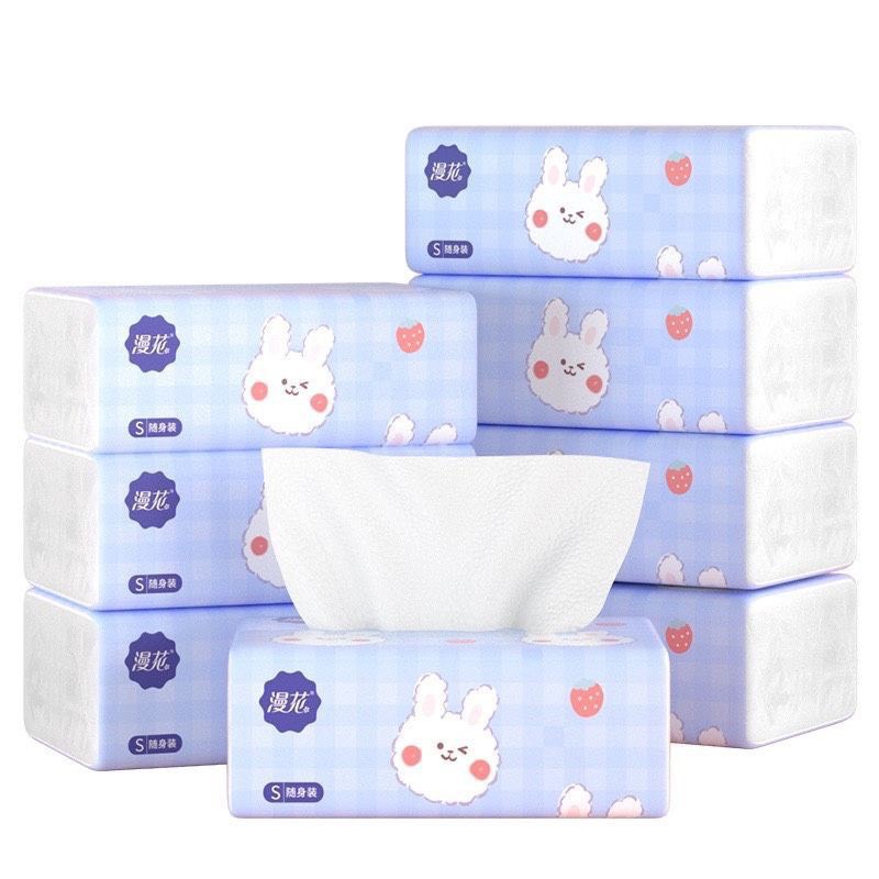 20 gói giấy ăn Thỏ dai mịn - giấy 4 lớp