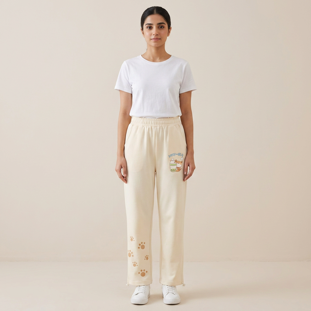 Autumn%20New%20Girls'%20High%20Waist%20Cat%20Printed%20Pocket%20Trousers%20-%20Image%202