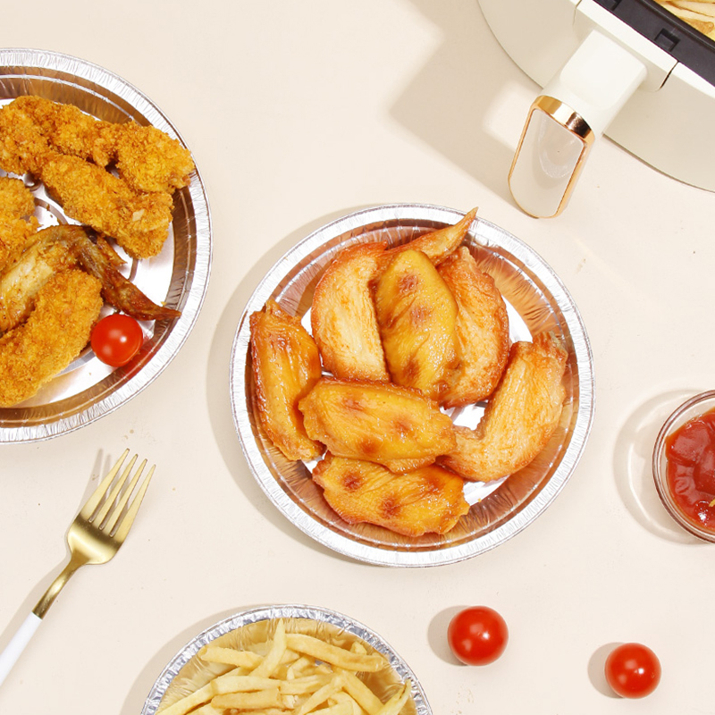 10pcs%20Oil-Proof%20Aluminum%20Foil%20Tin%20Box%20Air%20Fryer%20Disposable%20Paper%20Liner%20Non-Stick%20Steaming%20Basket%20Mat%20Kitchen%20Baking%20Tray%206/7/8inch%20-%20Image%207