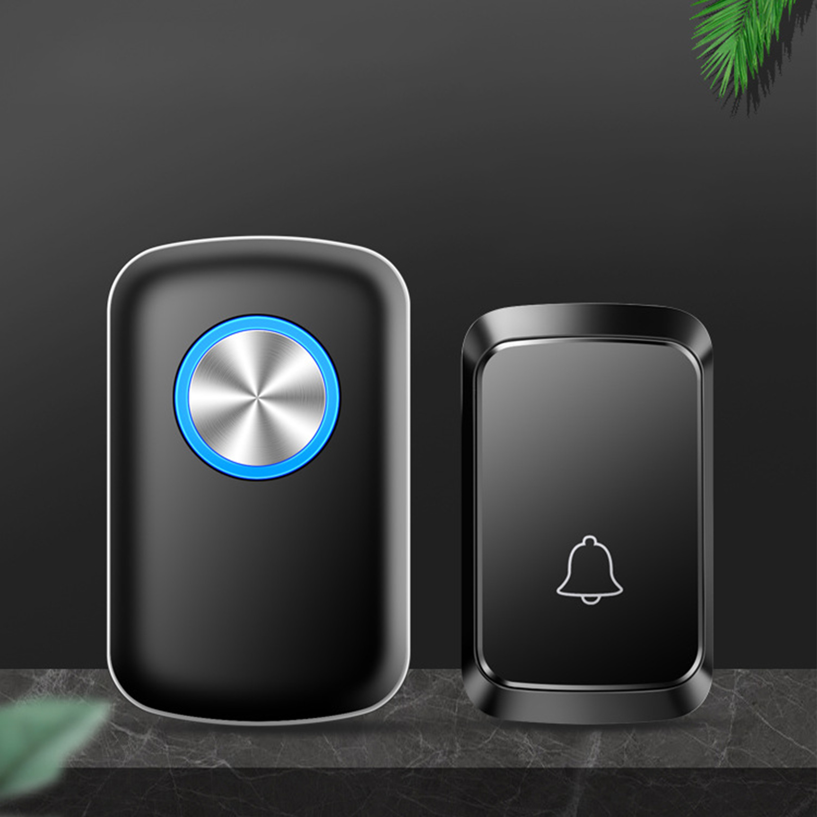 Wireless Doorbell Set 150m Receiver Range Durable Waterproof Home Security Doorbell Conspicuous Reminder for Pregnant Women for Home