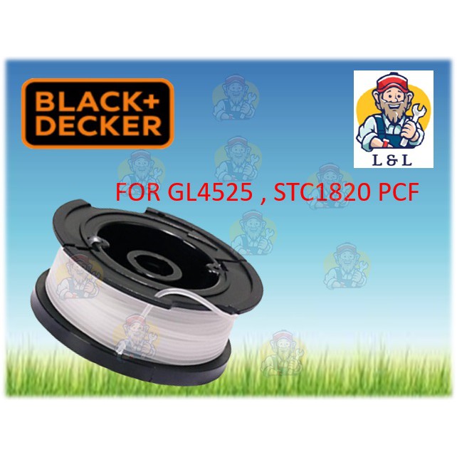 Black Decker A6481 Grass Trimmer CUTTER String Refill GL4525 SPOOL NYLON  LINE STC1820EPCF-B1 STC1820EPCF STC1820 BLACK AND DECKER BLACK&DECKER  BLACKDECKER BLACK+DECKER BLACK-DECKER B&D BD B+D B-D
