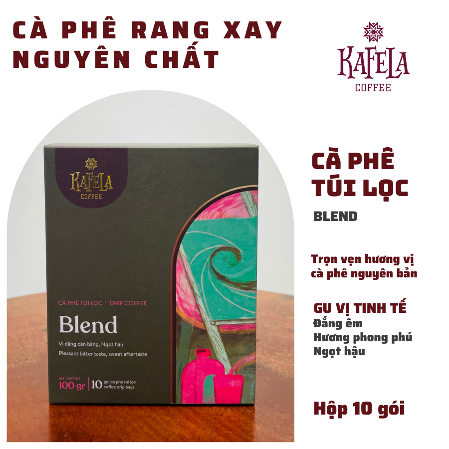 Cà phê phin giấy túi lọc Kafela Drip Coffee