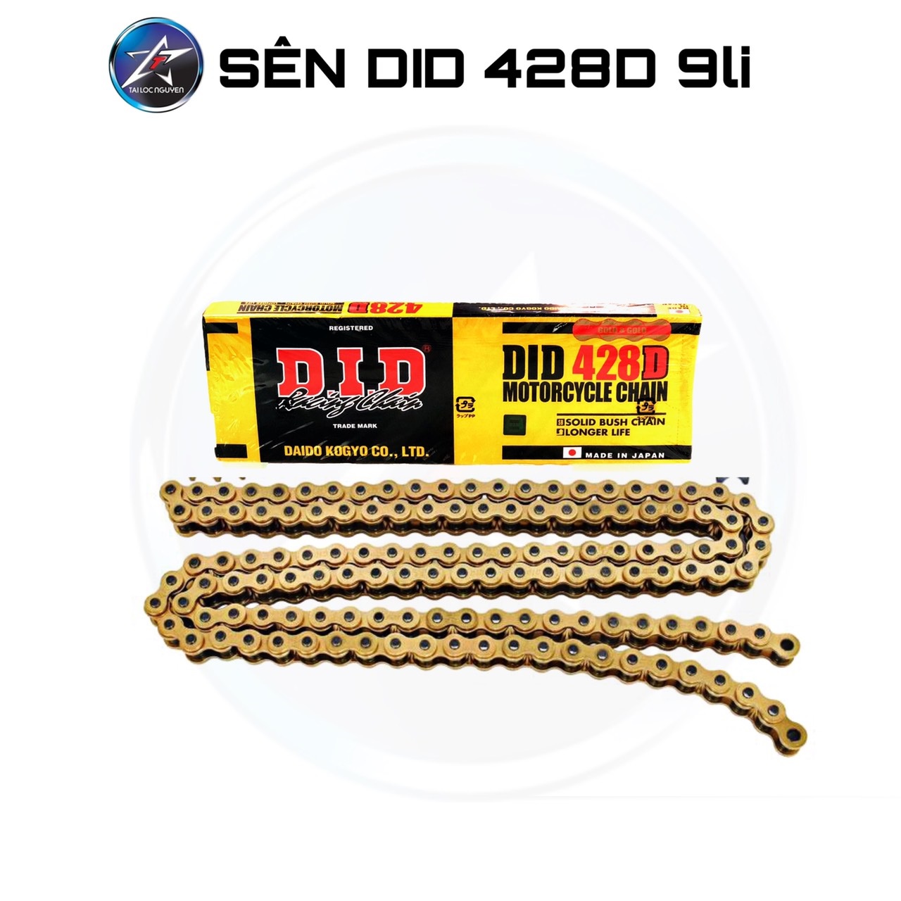Bộ Nhông Sên Dĩa ( Sên DID 9Li 124M và Nhông Dĩa Recto ) Exciter