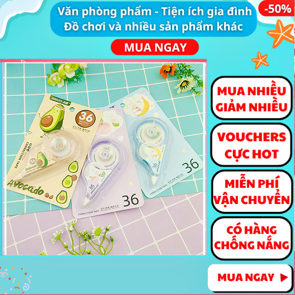 Bút xóa kéo hình trái cây hãng Jinuo dễ thương chất lượng cao ✓Giá rẻ ✓An toàn ✓Dễ sử dụng , đồ dùng học tập✓ Nguyễn Thùy Store