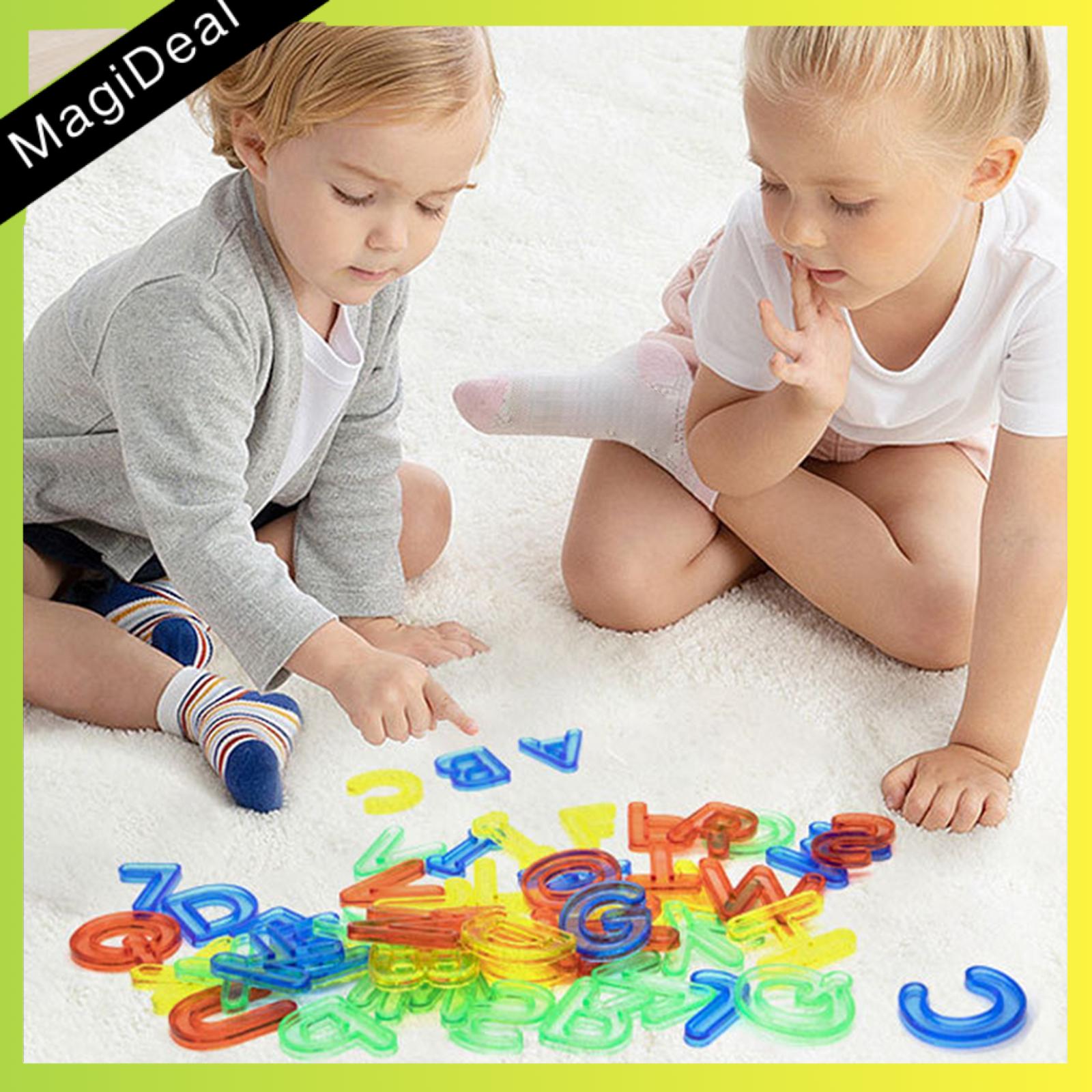 MagiDeal Transparent Letters and Numbers Learning Vocabulary Pattern
