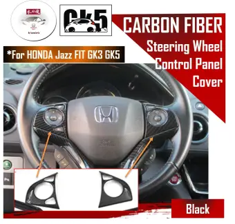 Sg Seller Fast Delivery Honda Jazz Fit Gk Gk3 Gk5 Steering Wheel Audio Cruise Control Panel Cover Trim Carbon Fiber Decoration Black Car Styling Accessories Accessory Automobile Automotive Lazada Singapore