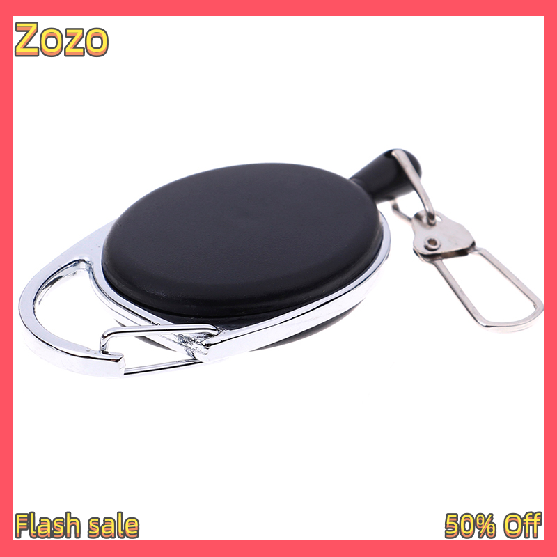 Zozo ✨Ready Stock✨ 1 Pcs Recoil extendable key chain ring clip pull keyring retracting