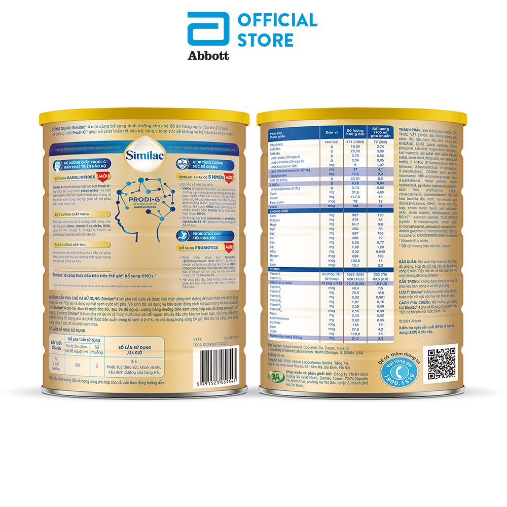Sữa bột Similac PRODI-G 1+ 850g /1.6kg Mới