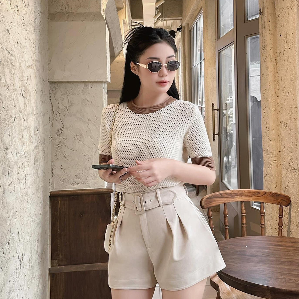 Áo thun len nữ viền cổ NEMO TOP COCOBEBE