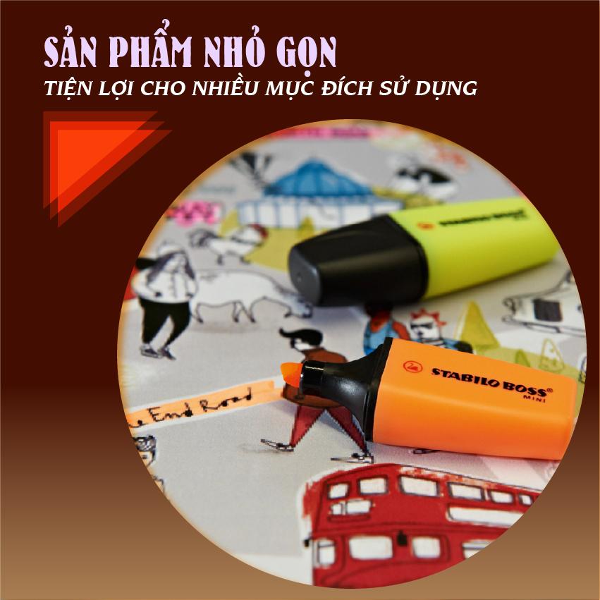 Bút dạ quang STABILO BOSS Mini Pastel/ Original