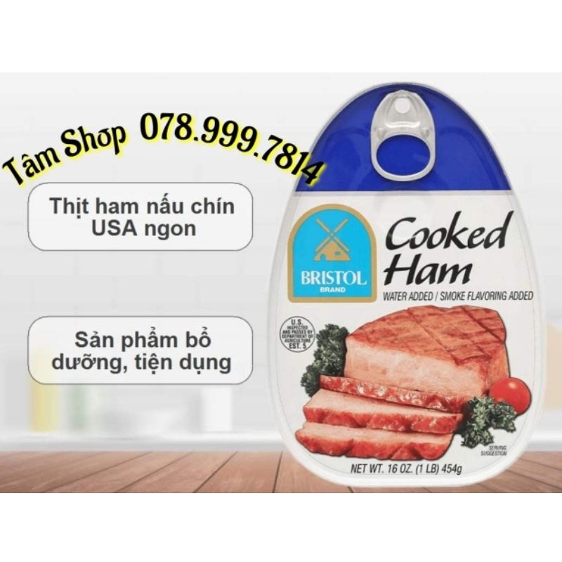 THỊT HAM NẤU CHÍN BRISTOL (HỘP 325G ) - THƯƠNG HIỆU HÀ LAN
