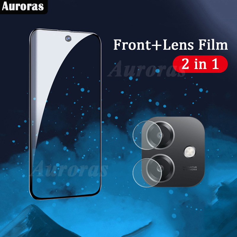 For OPPO A5i Screen Tempered Glass Full Protector Film + OPPO A5i Cover Lens Camera Glass Protector Glass Film.