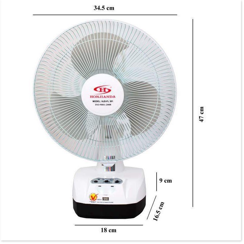 Quạt tích điện HONJIANDA FL301