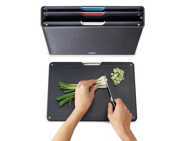 BỘ THỚT JOSEPH JOSEPH FOLIO STEEL, 4 CHIẾC, MÀU ĐEN