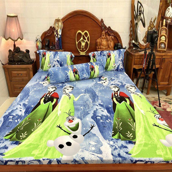 [HCM]Bộ Drap Thun Hàn Quốc mát lạnh { 4 món } nhiều màu