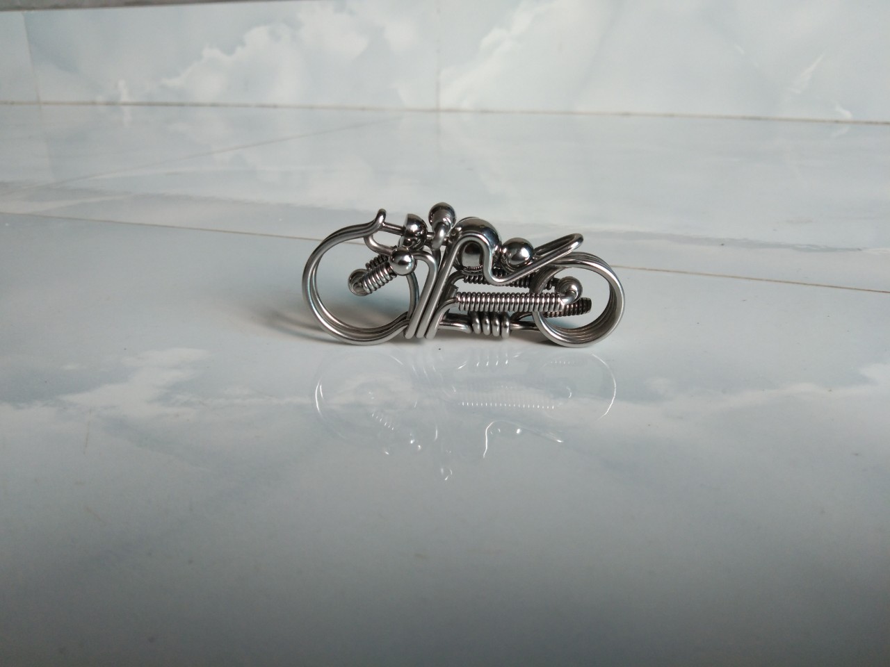 móc khóa inox thủ công