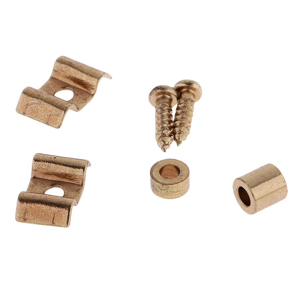 BNGUITAR 2x Guitar Roller String Tree Retainer Guides with Screws