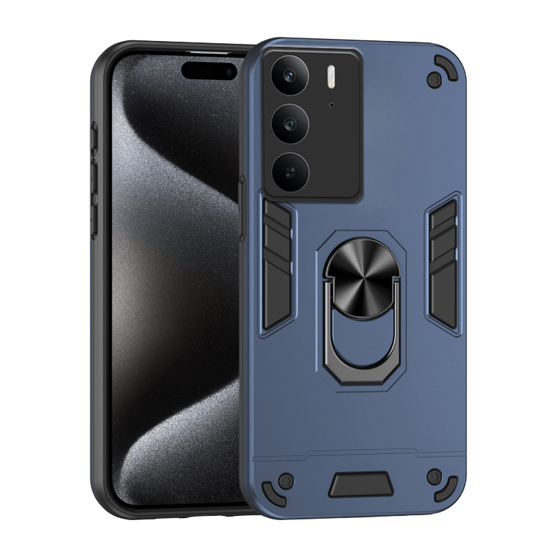 New Phone case Realme C75X C75 14X Back Cover Car Mounted Finger Ring Bracket Hard and Soft Dual Protection Fall Prevention For Realme C75X C75 14X case.