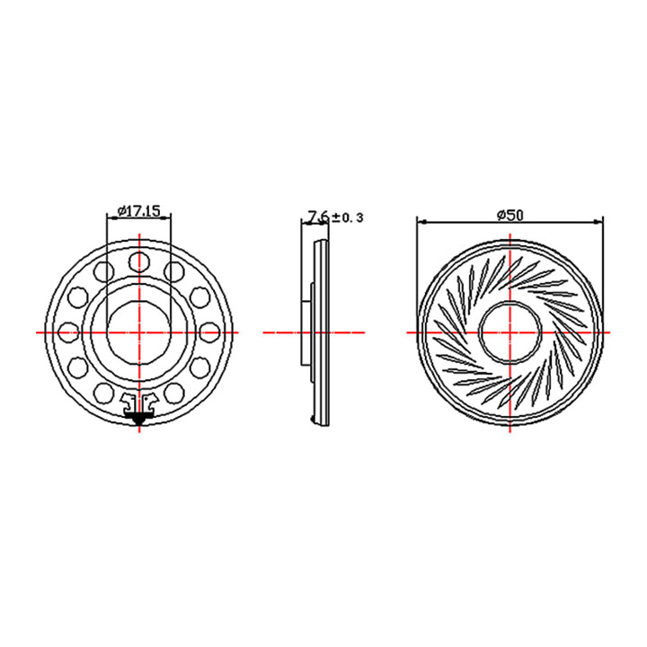 Loa 8Ohm 0.5W Đường Kính 40mm Dày 8mm