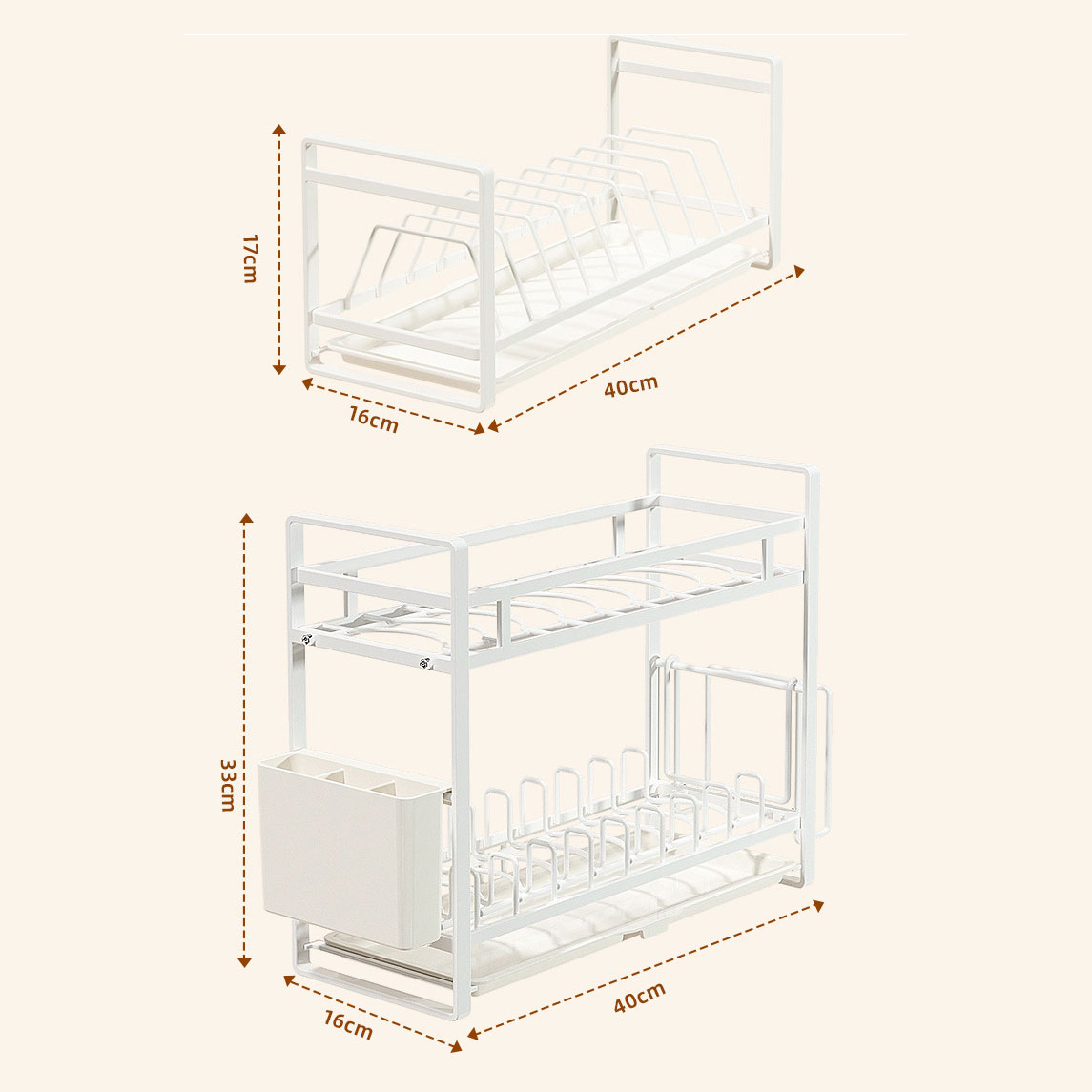 Multifunctional drain bowl rack kitchen storage rack table multi-layer storage rack plate rack