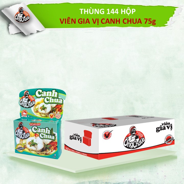 Thùng 12 lốc gia vị Ông Chà Và 75gr (Tự chọn)