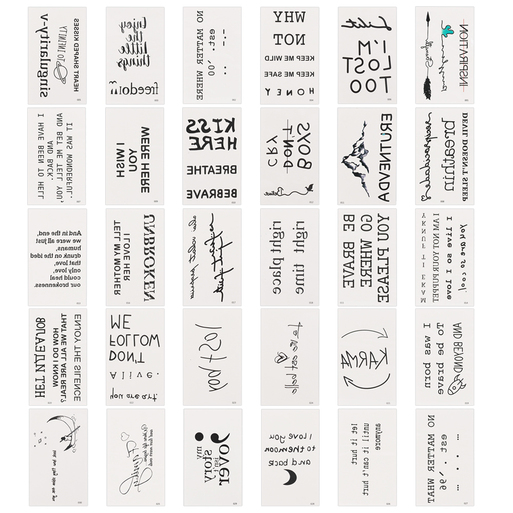 Tattoo Sticker Waterproof Long Lasting Magic Temporary Tattoo