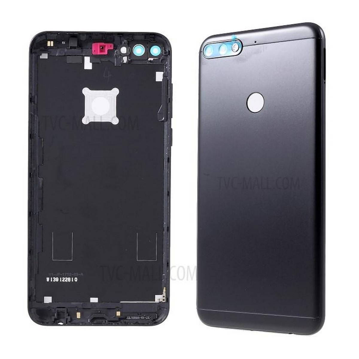 Huawei Honor 7C Complete Back Door Rear Housing Case Body Casing Replacement With Buttons and sides For Honor 7C - Black