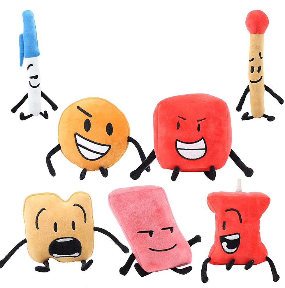 5/12/19Pcs Battle For Dream Island Plush Doll Bfdi Plushie Figure Toy ...