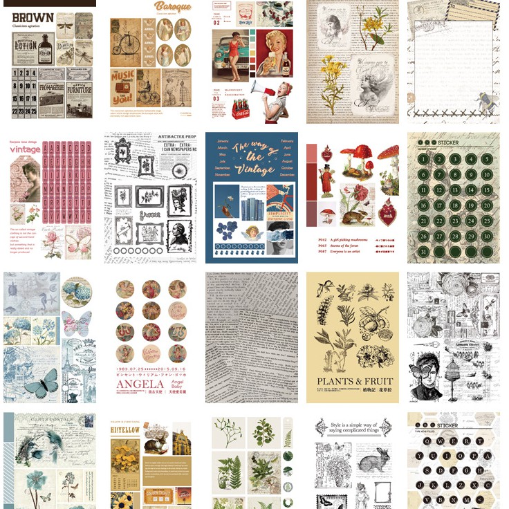 Cuốn sổ sticker dán Rosy Posy 20 tờ Vol 2