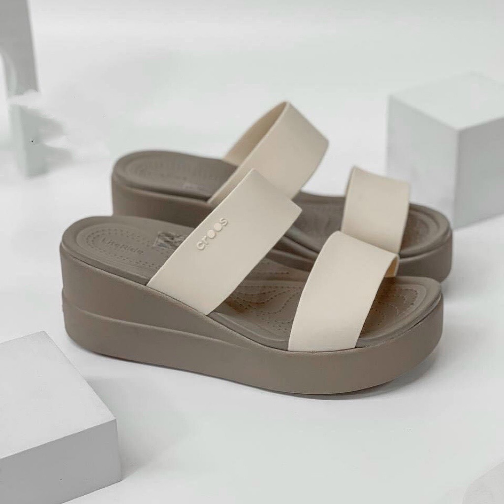 [SALE KHỦNG][CHÍNH HÃNG][4 MÀU] GIÀY ĐẾ XUỒNG NỮ CROCS BROOKLYN