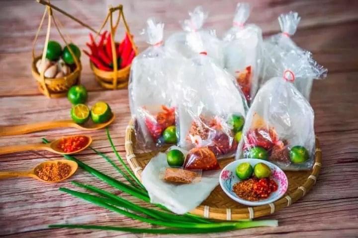 Bánh tráng sa tế siêu cay