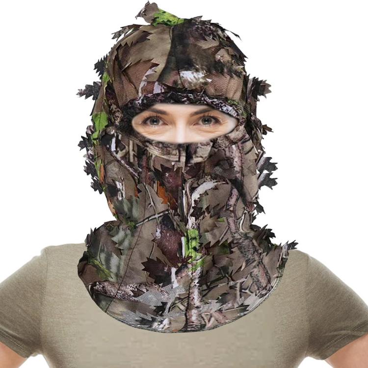 Săn Mũ Ngụy Trang Mũ Lá Ngụy Trang Mũ Ngụy Trang Đi Săn Mũ Đội Đầu Phụ kiện che mặt camo 3D Full Cover dành cho săn bắn cắm trại trò chơi ngoài trời helpful